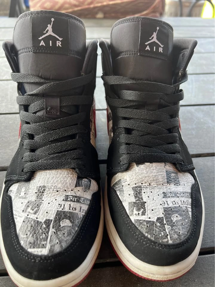 Air Jordan 1 Mid Newspaper Air Times - photo 3