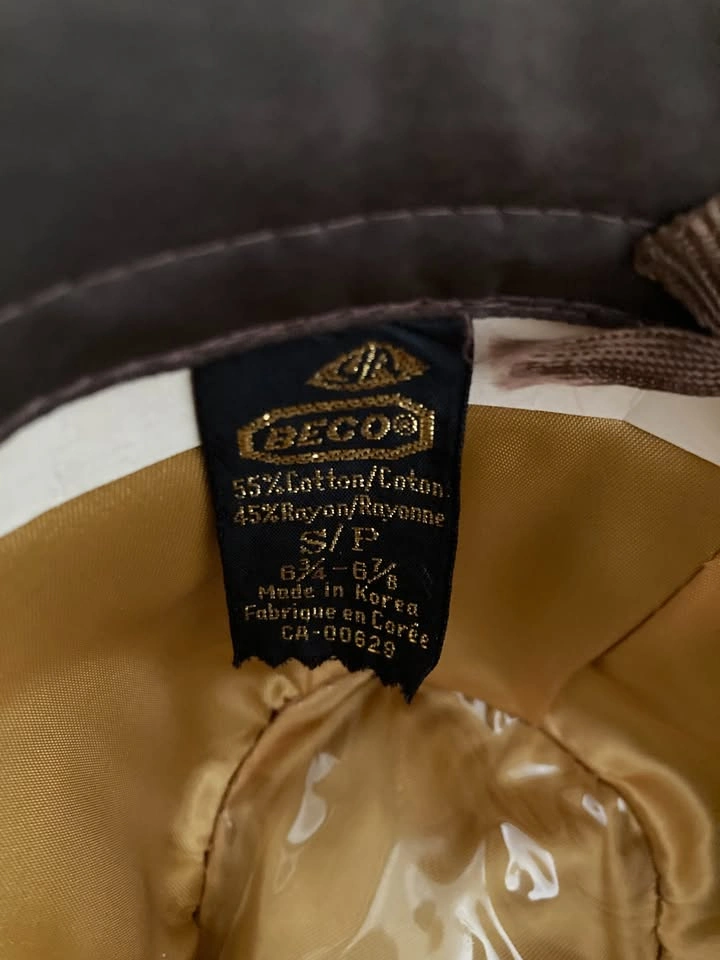 Tan Faux Felt Cowboy Hat Small 6 3/4 - 6 7/8 - photo 5
