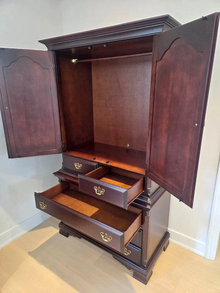 Solid Wood Armoire / Entertainment Cabinet