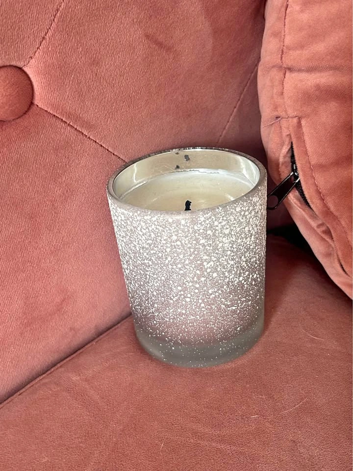 pine tree scented candle, burned once