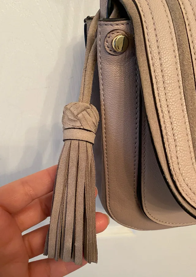 Kate Spade leather and suede crossbody bag image indicator(5)