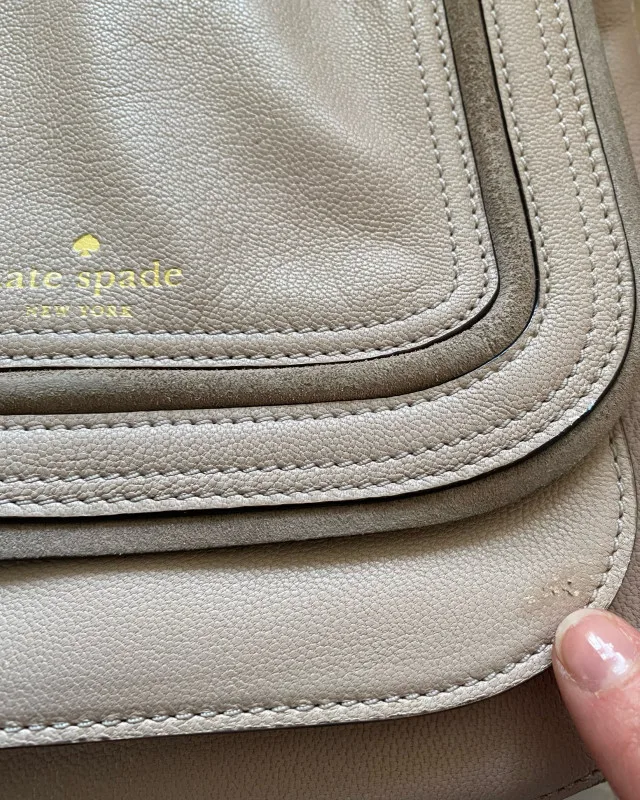 Kate Spade leather and suede crossbody bag image indicator(8)
