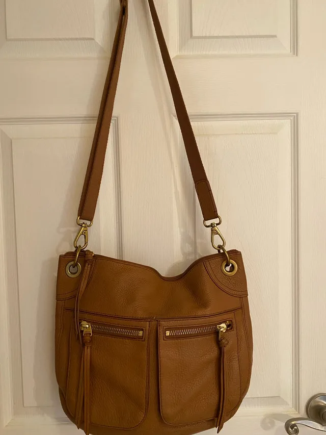 fossil leather crossbody bag thumbnail
