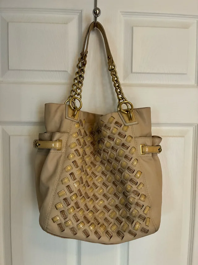 Authentic Coach basket weave purse thumbnail