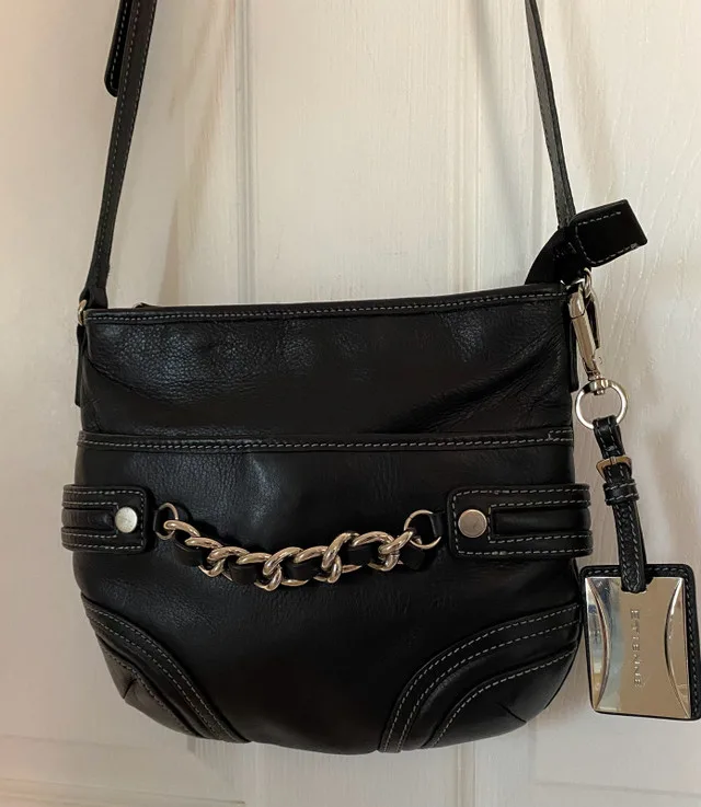 Etienne Aigner genuine leather crossbody bag thumbnail
