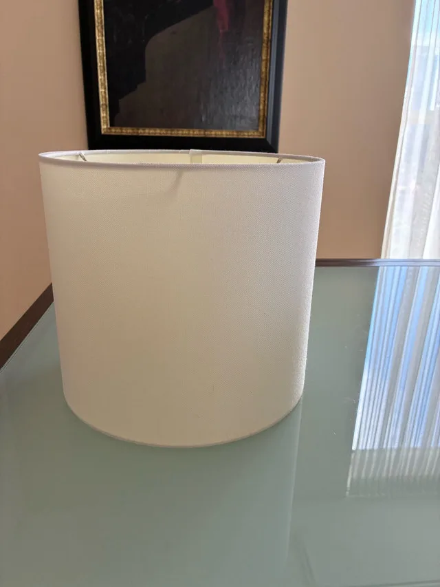 Lampshade with chrome finial thumbnail