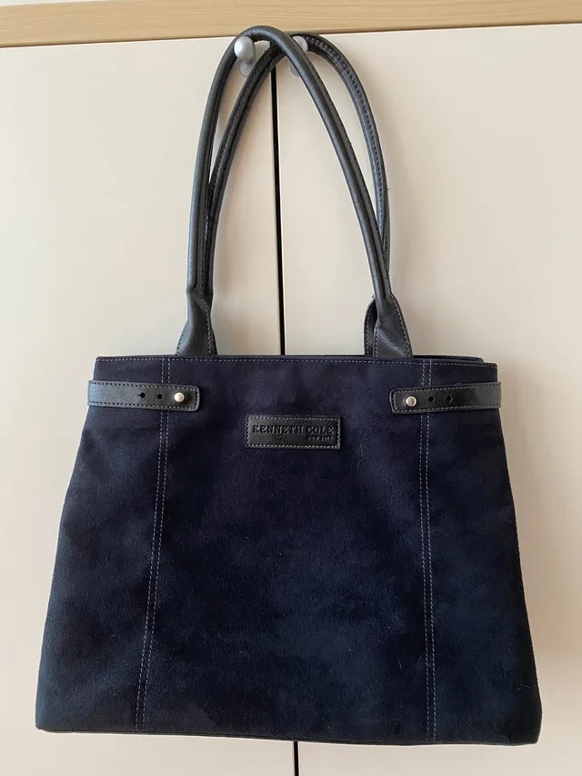 Kenneth Cole suede tote thumbnail
