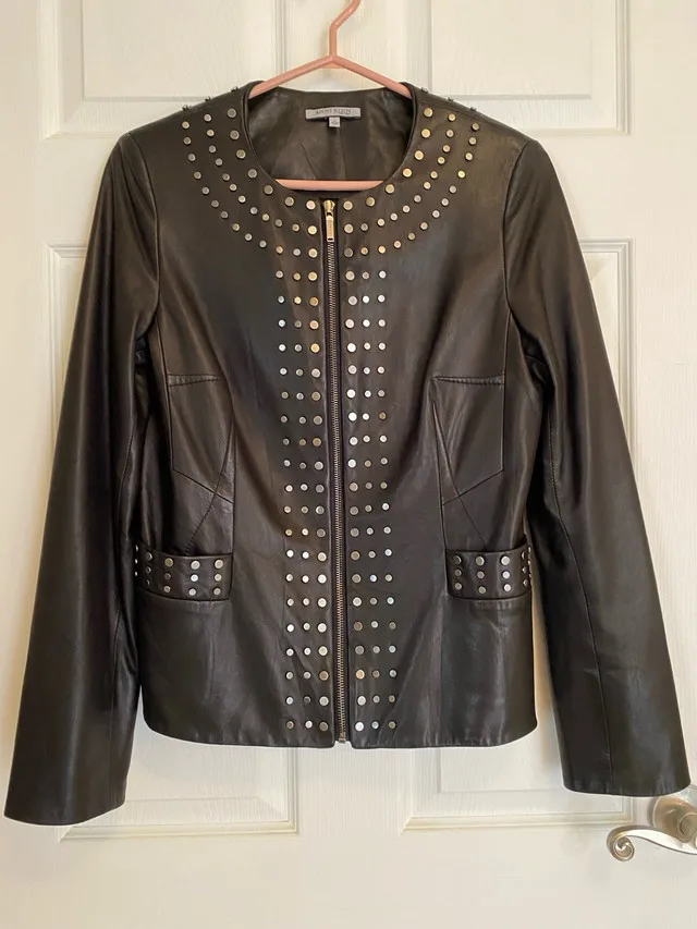 Anne Klein soft leather jacket thumbnail