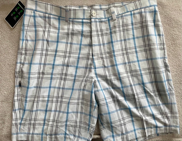 NWT: Size 40 Haggar Cool 18 Pro Plaid Golf Shorts - photo 3