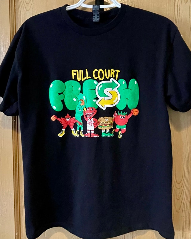 Medium Subway x Toronto Raptors "Full Court Fresh" Promo T-Shirt