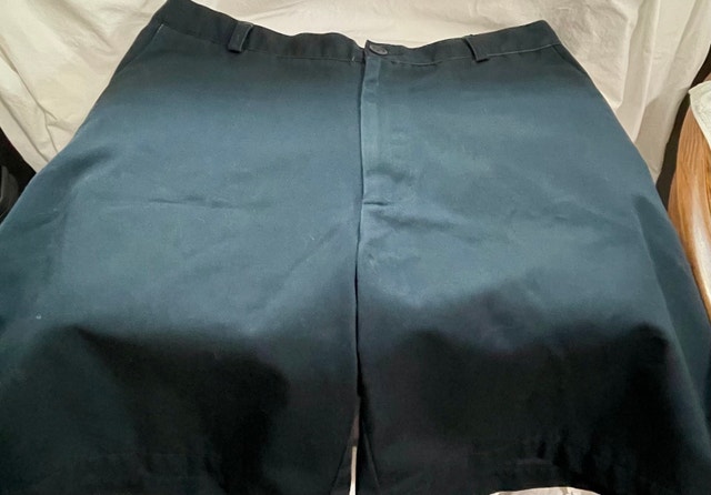 Nike Golf Size 36 Flat-Front Shorts - Navy Blue