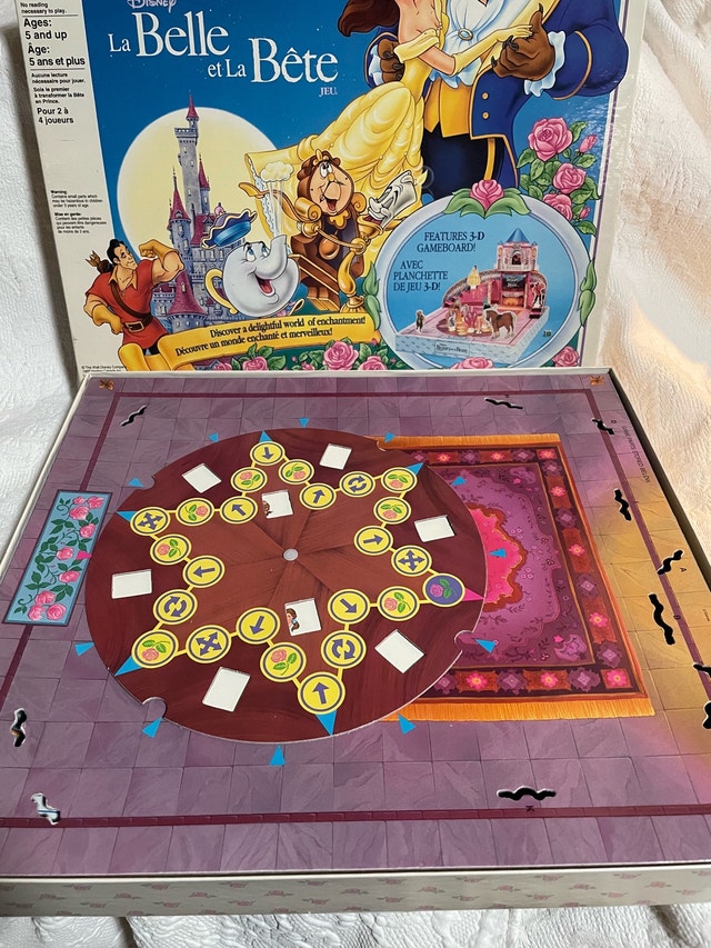 COMPLETE 1991 Disney’s Beauty and the Beast 3D Board Game - photo 2
