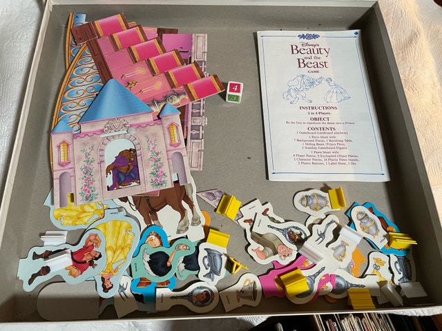COMPLETE 1991 Disney’s Beauty and the Beast 3D Board Game - photo 3