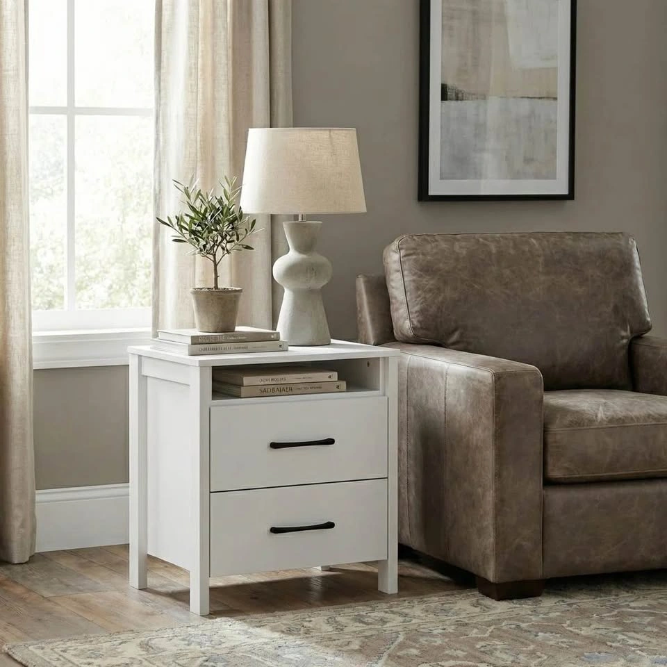 Allysyn 22.7" 2 Drawer Nightstand - photo 4