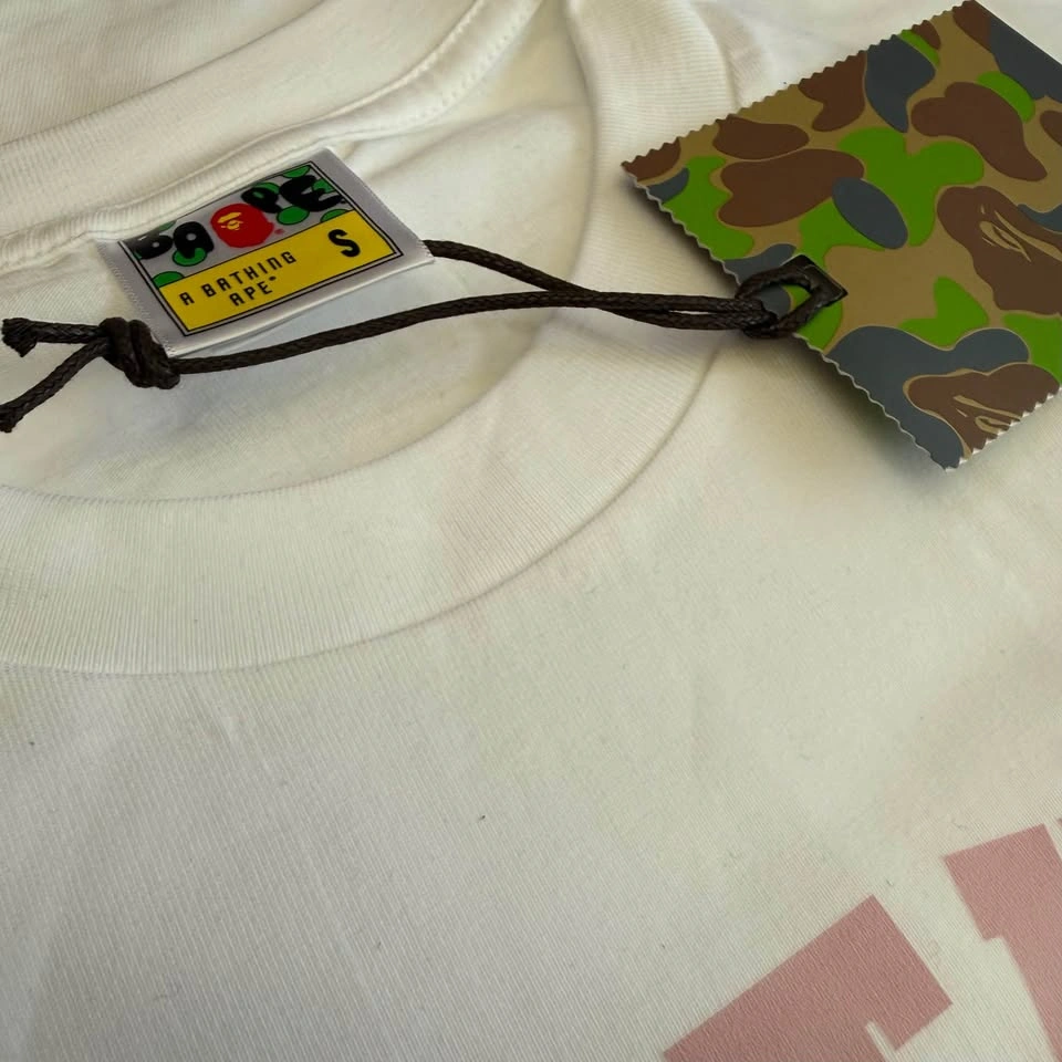 Bape Pink Logo Tee - photo 3