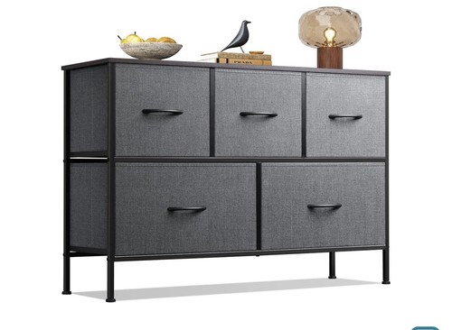 WLIVE Dresser for Bedroom with 5 Drawers