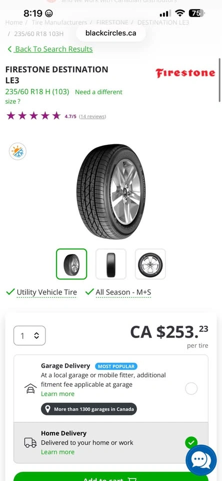 Firestone Destination LE3 235/60R18 Tires - New DOT 2026 - photo 4