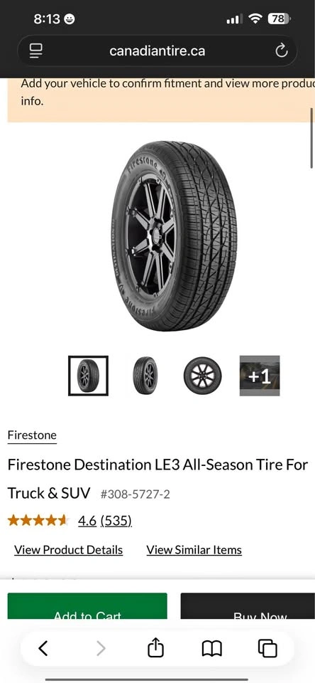 Firestone Destination LE3 Tires NEW 2026 DOT $1000