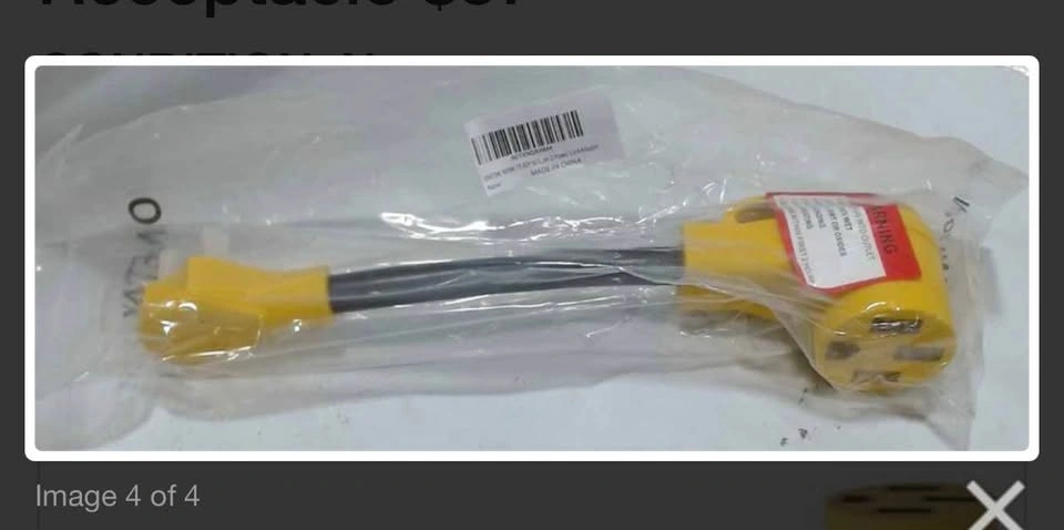 Onetak 3-Prong Male to 4-Prong Female Generator Adapter - photo 4