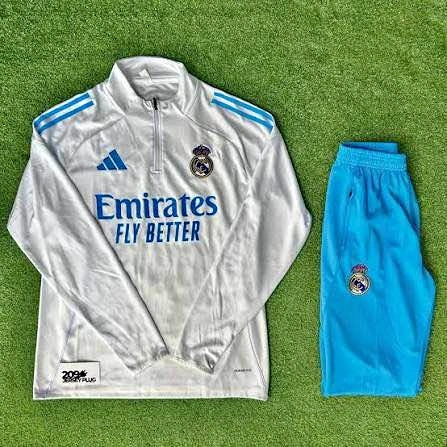 Real Madrid Adidas Training Tracksuit Set Size L