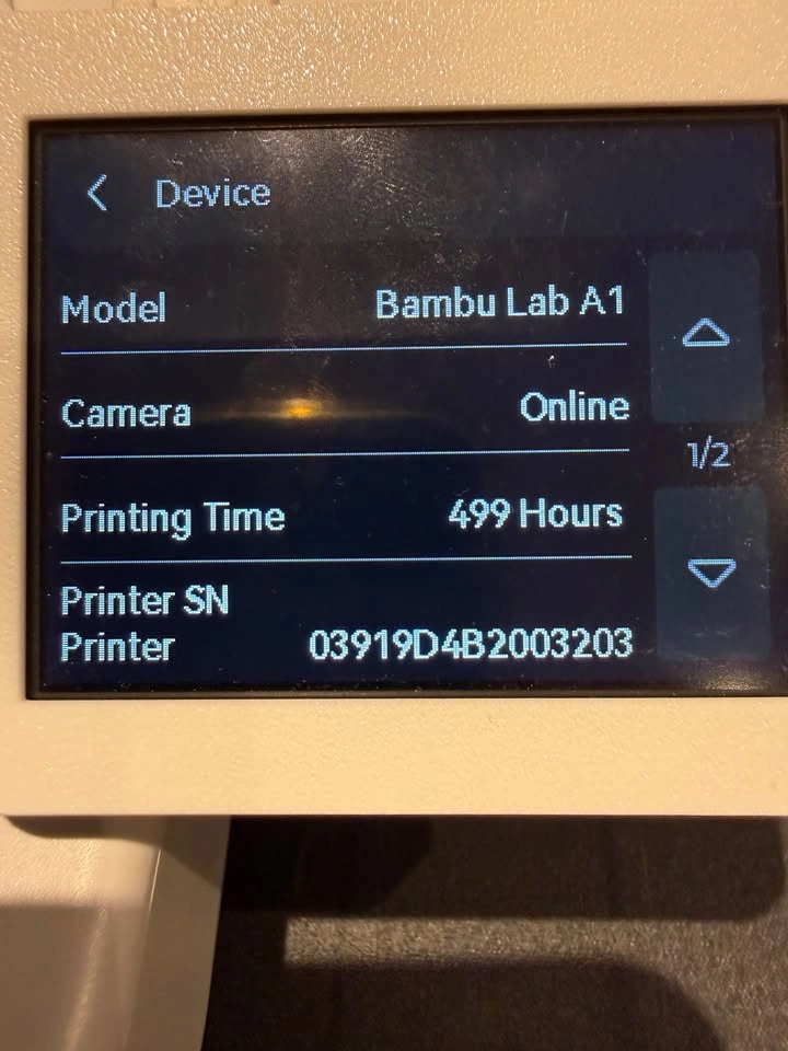 Bambu A1 - 499 Hours - Maintained monthly - photo 3