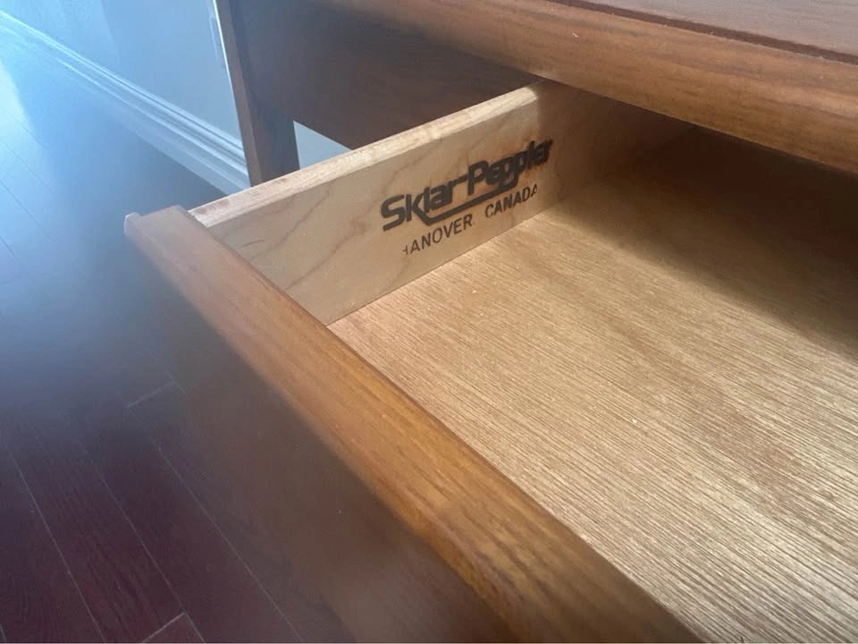 Solid Wood Console Table with Drawers & Cane Shelf (Sklar Pepple - photo 3