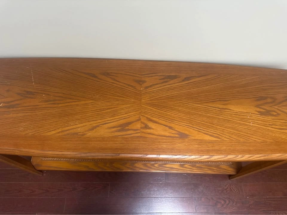 Solid Wood Console Table with Drawers & Cane Shelf (Sklar Pepple - photo 4