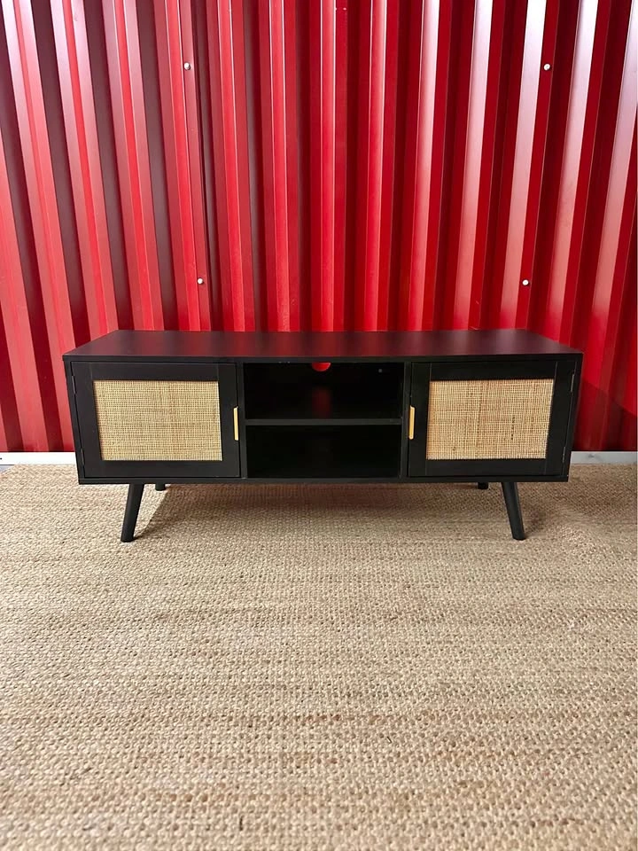 BOHO Rattan Tv Console