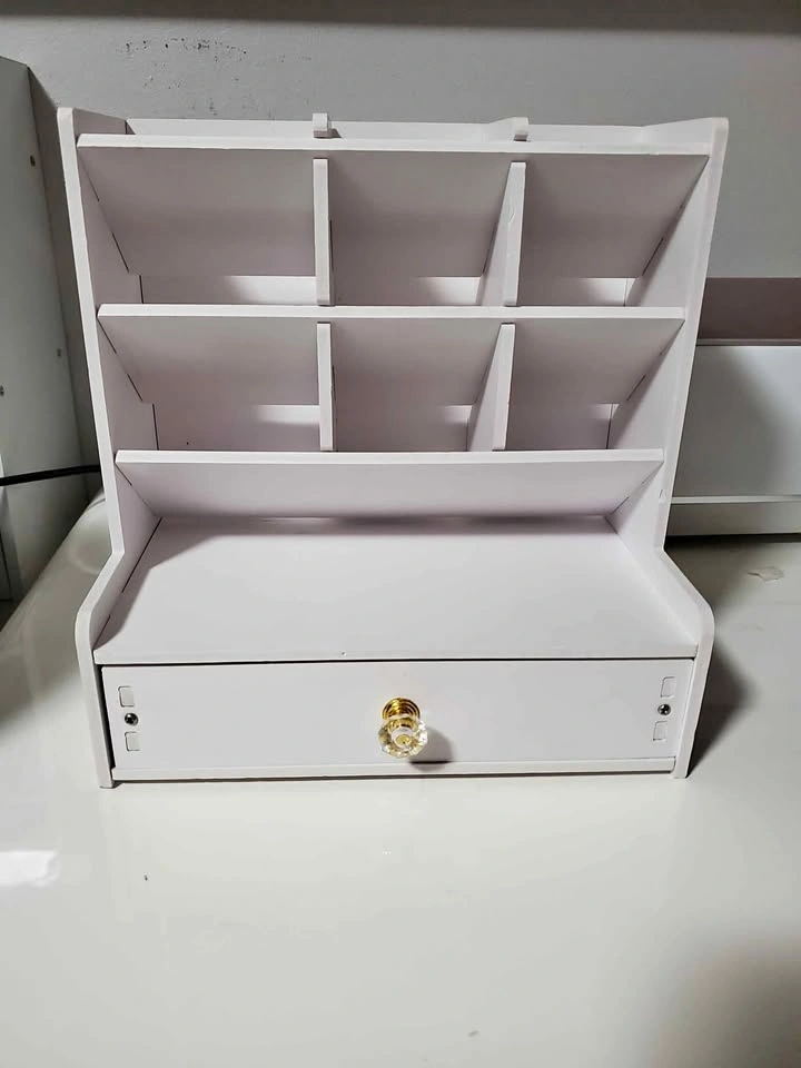 White Desktop Organizer (H:10"×W:9.5"×6")