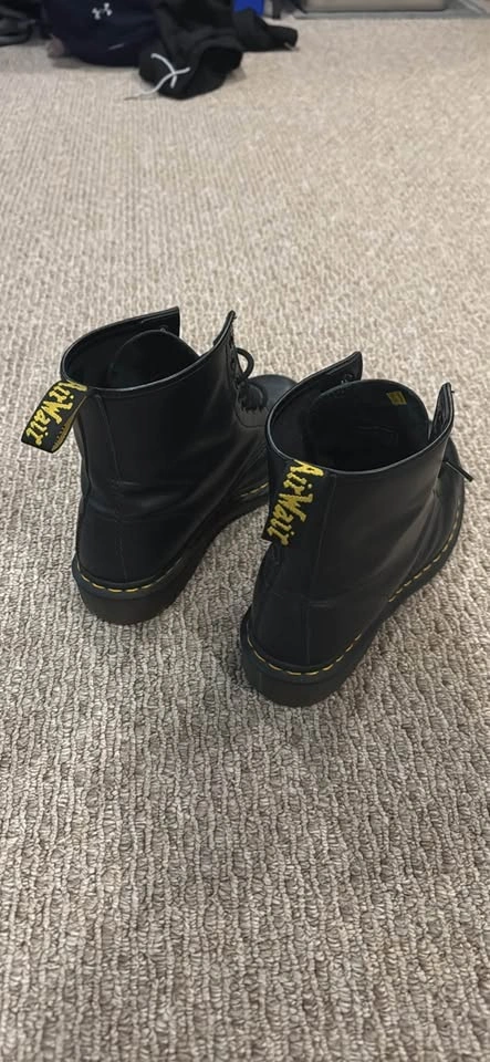 Dr. Martens Black Boots with Yellow Stitch size 10 - photo 2