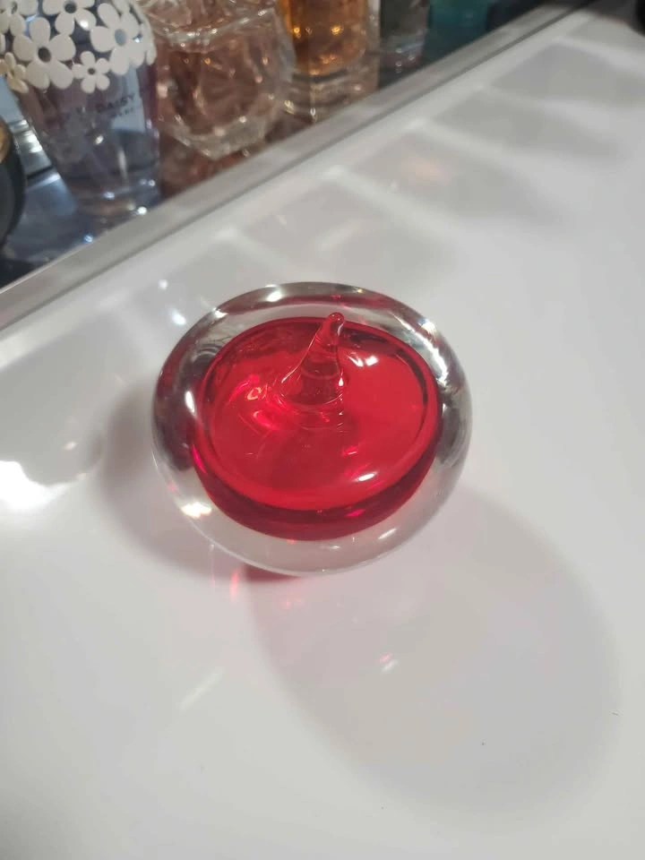 Glass Art Paperweight Apple 🍎 - photo 2