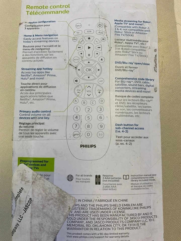 Philips 3-Device Universal Remote Control (SRP9232D/07) - photo 2