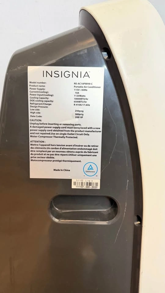 Insignia 10,000 BTU AC – No Hose, No Remote - photo 5