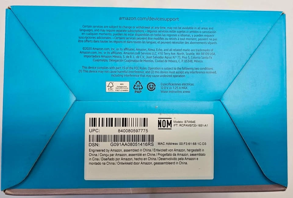 Brand New Amazon Echo Dot (4th Gen) Smart Speaker - Charcoal - photo 2