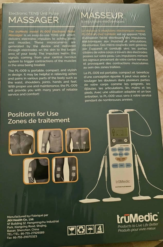 Brand New truMedic PL-009 Electronic TENS Unit Pulse Massager - photo 2