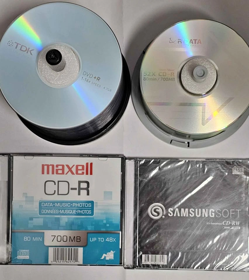 Blank Media Bulk Bundle - 130x TDK DVD+R & CD-R/RW Discs