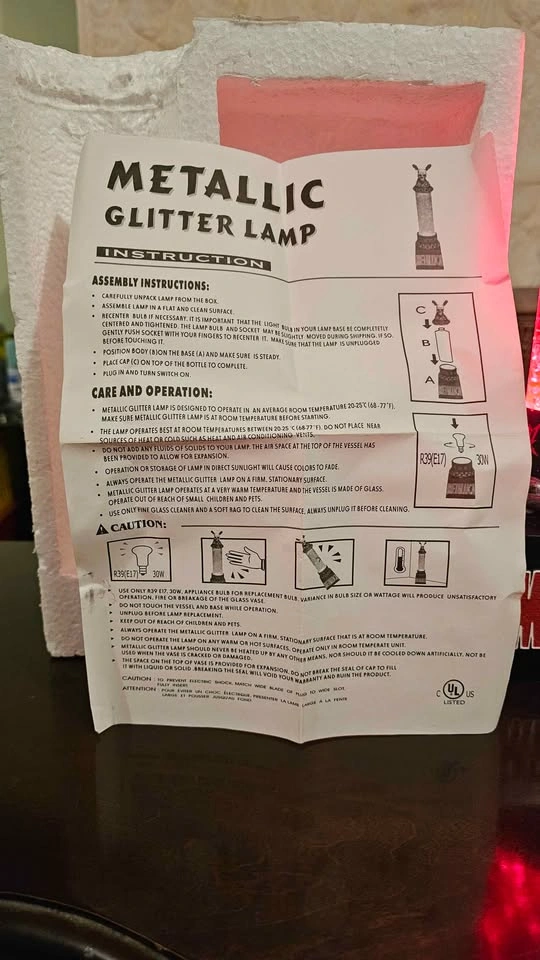 Rare Vintage 2002 Metallica Glitter Lamp (Mint Condition) - photo 2
