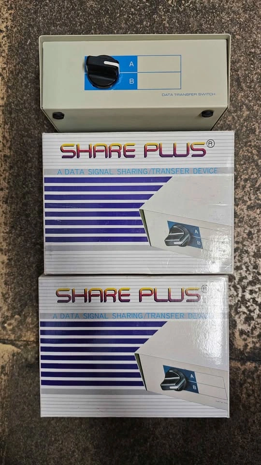Vintage Share Plus DB25 A/B Data Switch Boxes - Mint (Pair) - photo 2