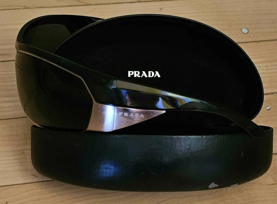 Authentic PRADA SPR 62I Vintage Shield Sunglasses - Rare Full Lu - photo 4