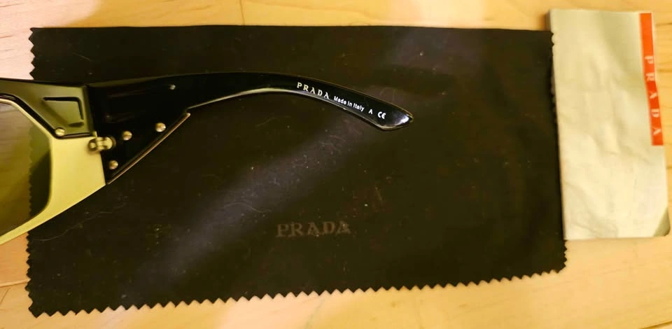Authentic PRADA SPR 62I Vintage Shield Sunglasses - Rare Full Lu - photo 5
