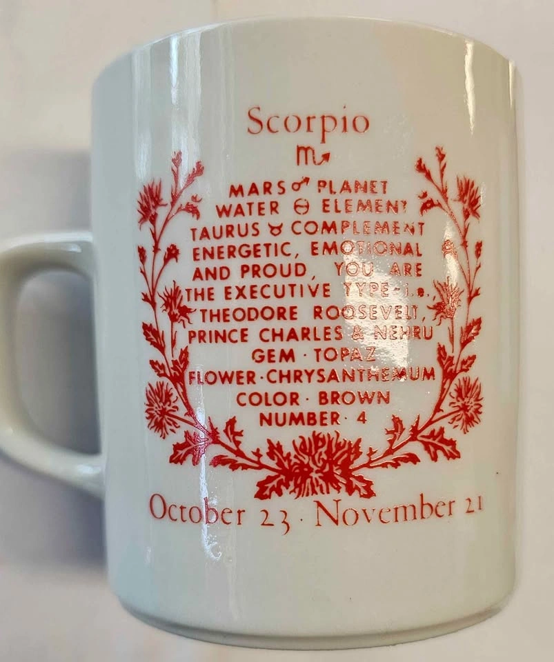 BRAND NEW Vintage Scorpio Zodiac Mug Bundle (Set of 2) - photo 4