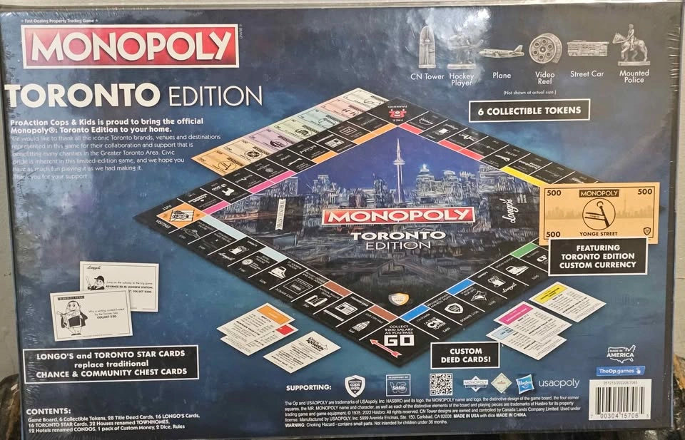 BRAND NEW Factory Sealed Monopoly Toronto Edition - photo 2