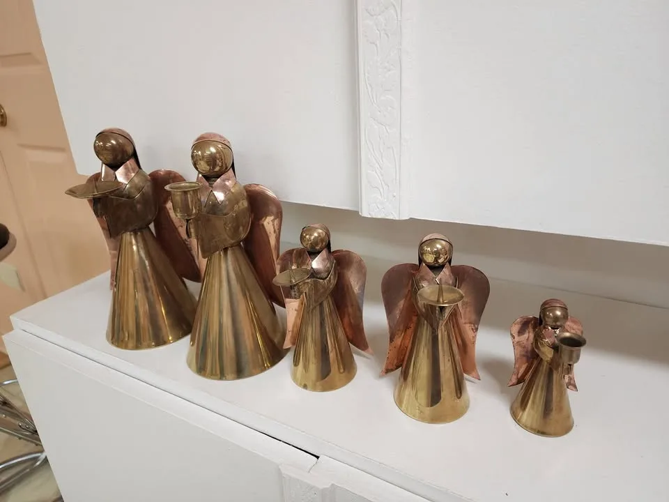 Vintage Brass Angels (set of 5) image indicator(2)