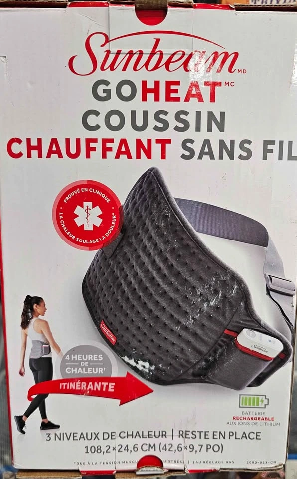 BRAND NEW Sunbeam GoHeat Cordless Heating Pad - photo 2