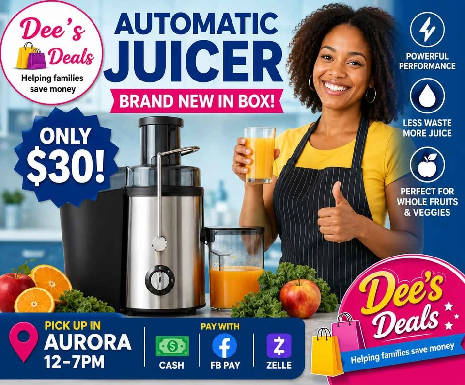 Automatic Juicer BRAND NEW IN BOX ONLY $30 - photo 2