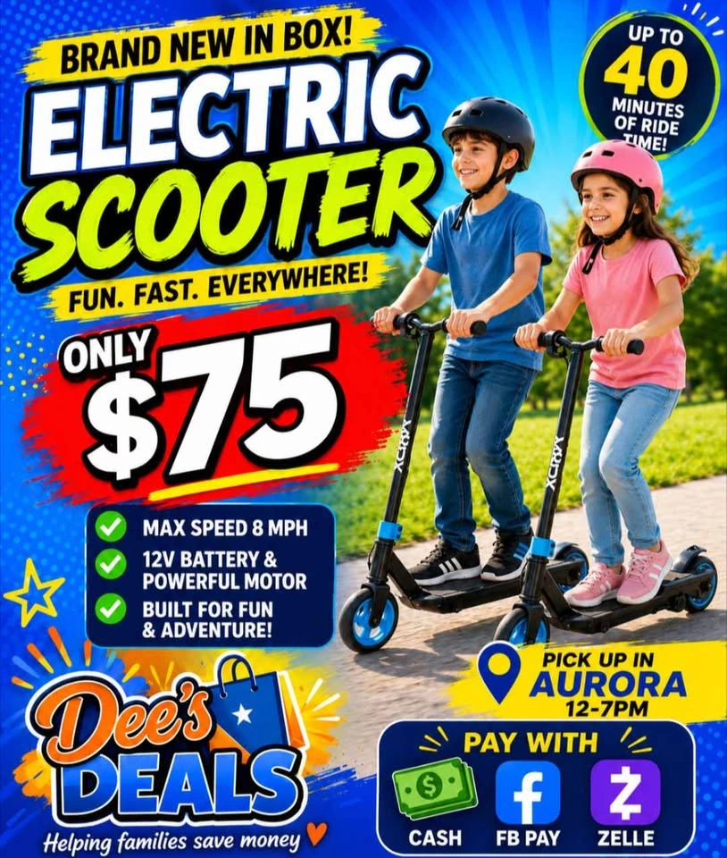 M8RX Electric Scooter BRAND NEW IN BOX ONLY $75 - photo 2