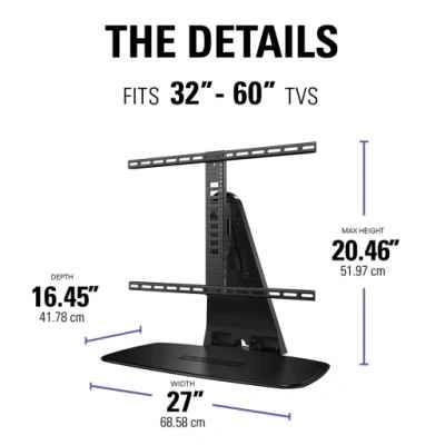 Sanus Swivel TV Base for 32"-65" TVs - WSTV1B - photo 2