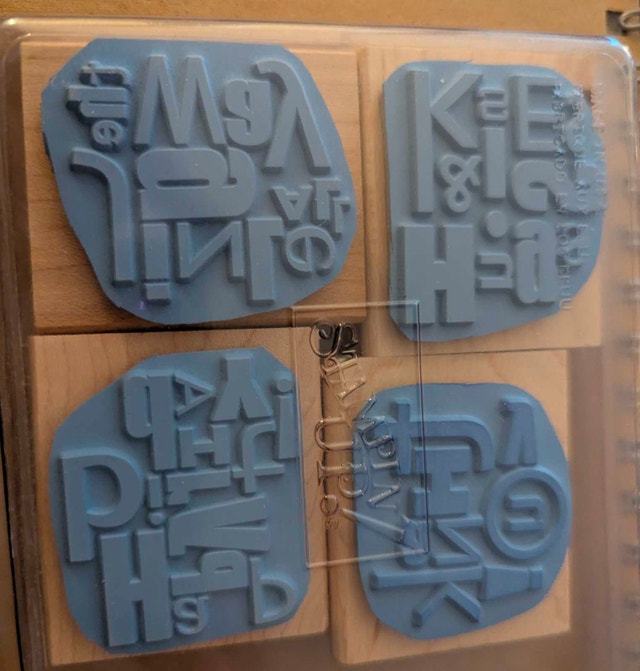 Stampin' Up! Alphabet Soup Phrases set 2006