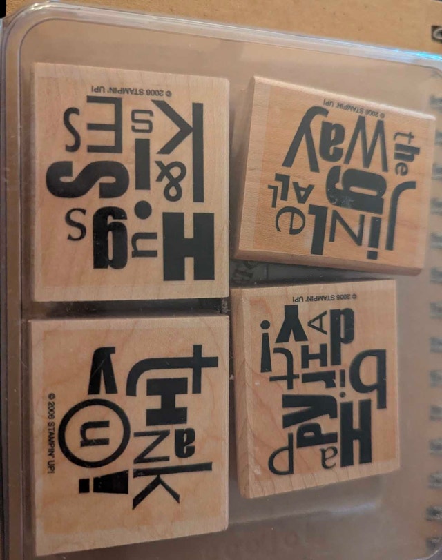 Stampin' Up! Alphabet Soup Phrases set 2006 - photo 2