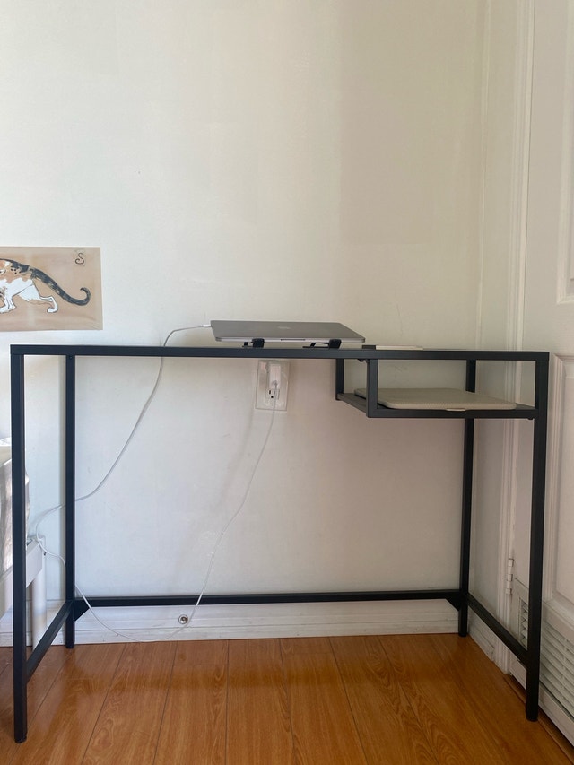 Glass Top & Writing Desk